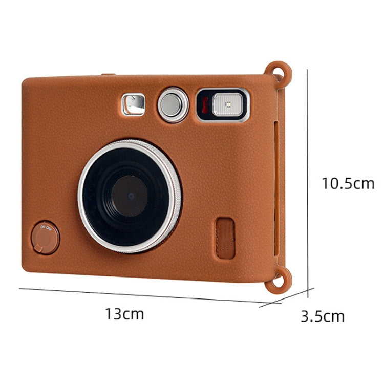 For Fujifilm Instax Mini EVO Wear-Resistant Soft Shell Protective Case, Beige, Brown, Black, Pink, Purple, Blue, Green