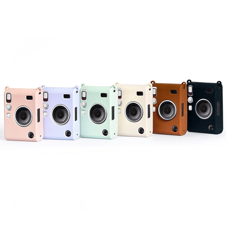 For Fujifilm Instax Mini EVO Wear-Resistant Soft Shell Protective Case, Beige, Brown, Black, Pink, Purple, Blue, Green