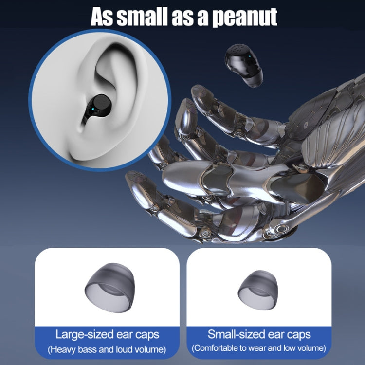 Q1 Mini Single Ear With Charging Compartment Wireless Invisible Stereo Bluetooth Earphone