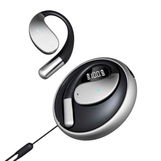 Q93 Planet Energy Ring Rotating Open-Ear Bluetooth Earphone With Lanyard