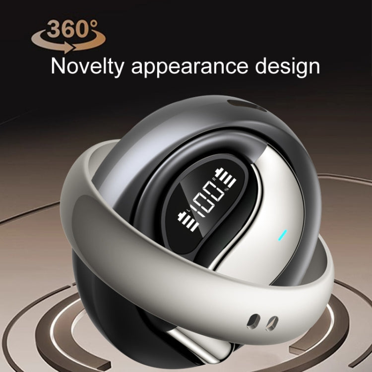 Q93 Planet Energy Ring Rotating Open-Ear Bluetooth Earphone With Lanyard