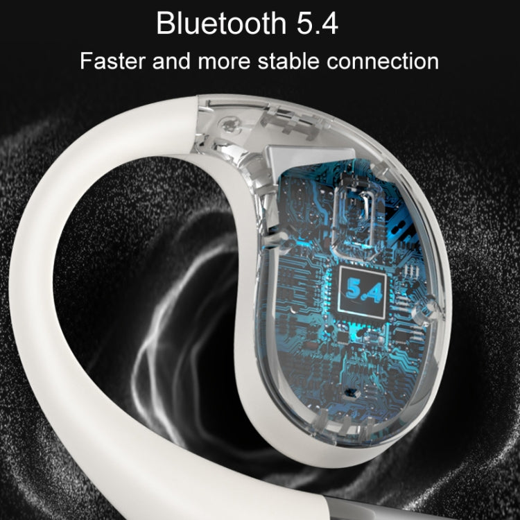 Q93 Planet Energy Ring Rotating Open-Ear Bluetooth Earphone With Lanyard