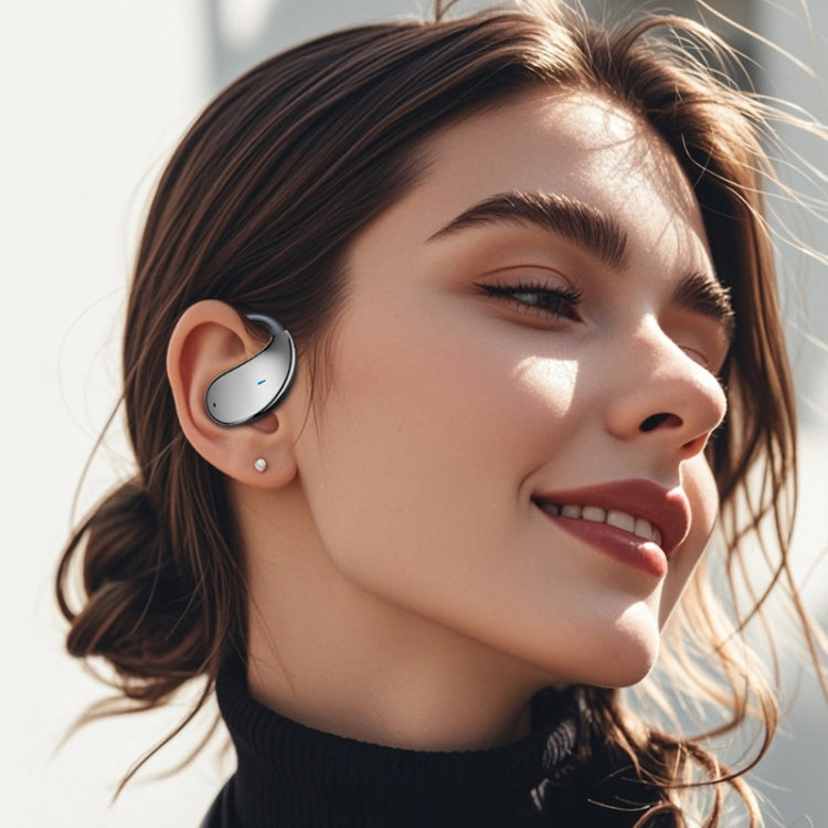 Q93 Planet Energy Ring Rotating Open-Ear Bluetooth Earphone With Lanyard