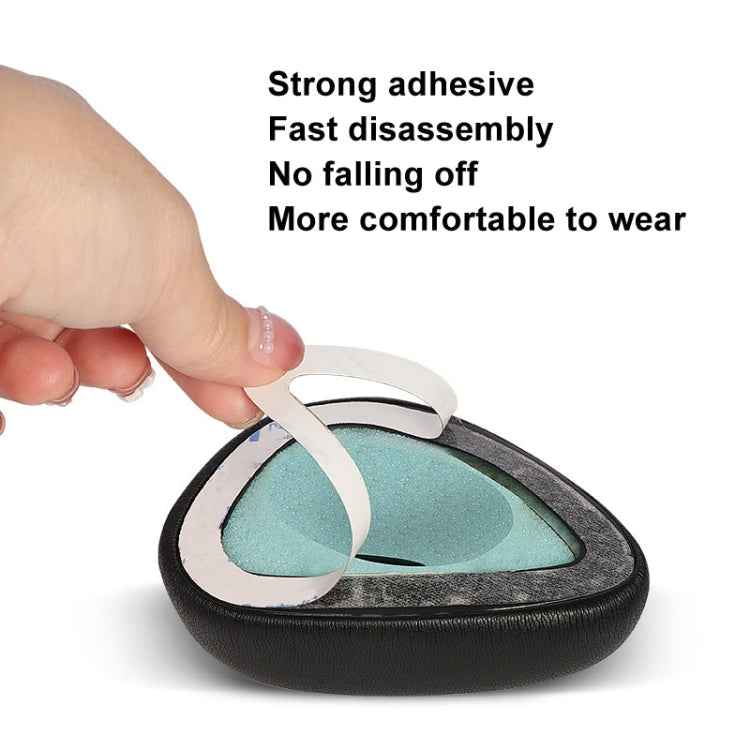 For Razer Meka 2pcs Perforated Protein Leather Earmuffs