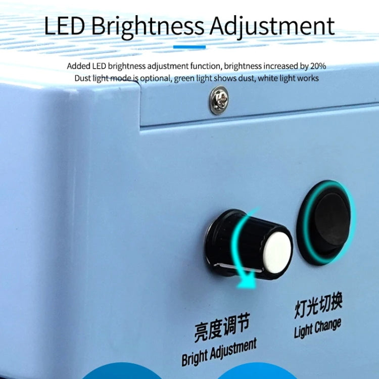 SUNSHINE SS-917C Mobile Phone Screen Repair Dust-free Workbench Green White Light Dual Lamps Dust Display Lamp Operator Bench