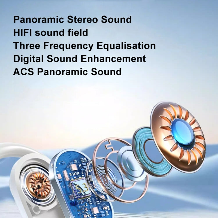 Wireless Hanging Ear Bluetooth Earphone Bone Conduction No In-Ear Open Sports Earphones