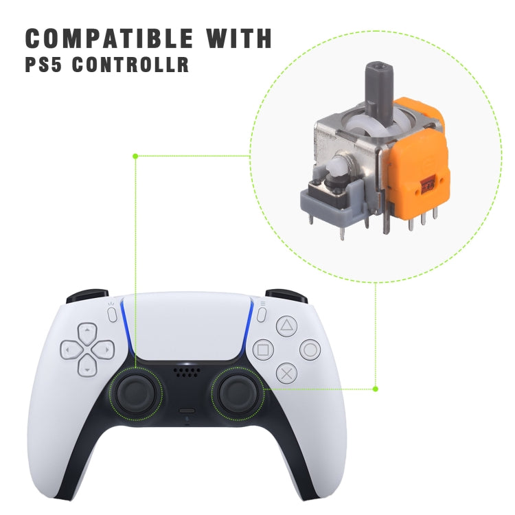 For PS5 Game Controller Hall Joystick and Joystick Cap Set Repair Accessories