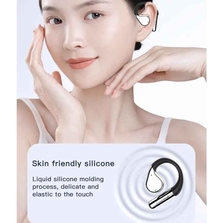 Wireless Bluetooth Earbuds with Ear Hooks OWS Open-Ear Noise-Canceling Headset