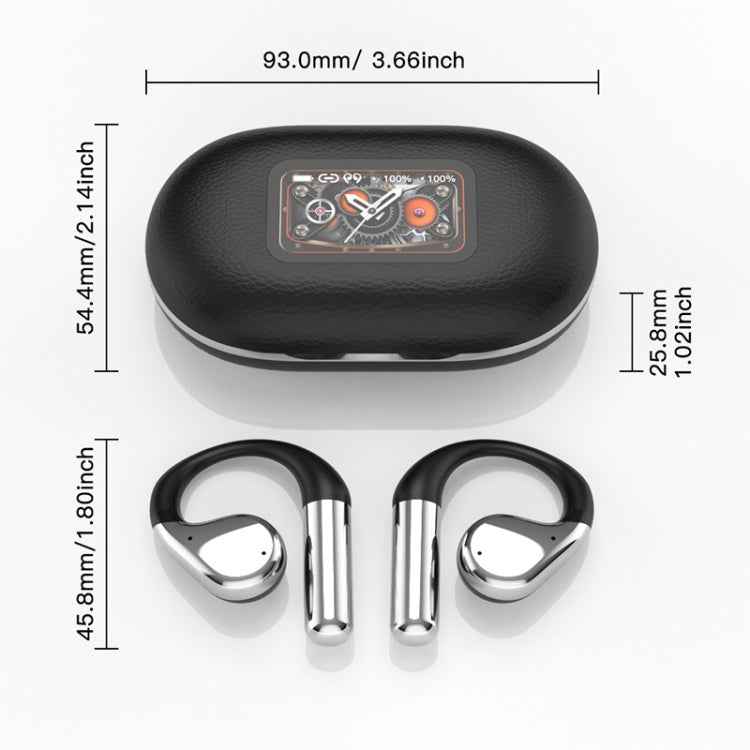 Wireless Bluetooth Earbuds with Ear Hooks OWS Open-Ear Noise-Canceling Headset
