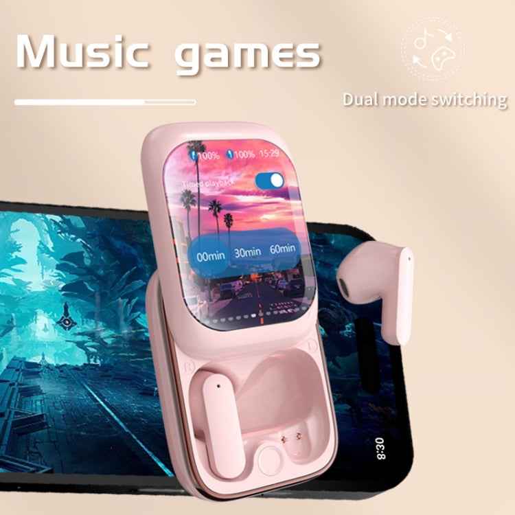 IB G9 Slider Bluetooth Earbuds With Smart Touch-Control Color Screen Supports APP And Multiple Languages