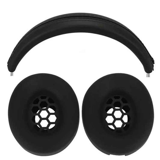For Beats Studio Pro Headphones Silicone Ear Cushion + Headband Cover Set