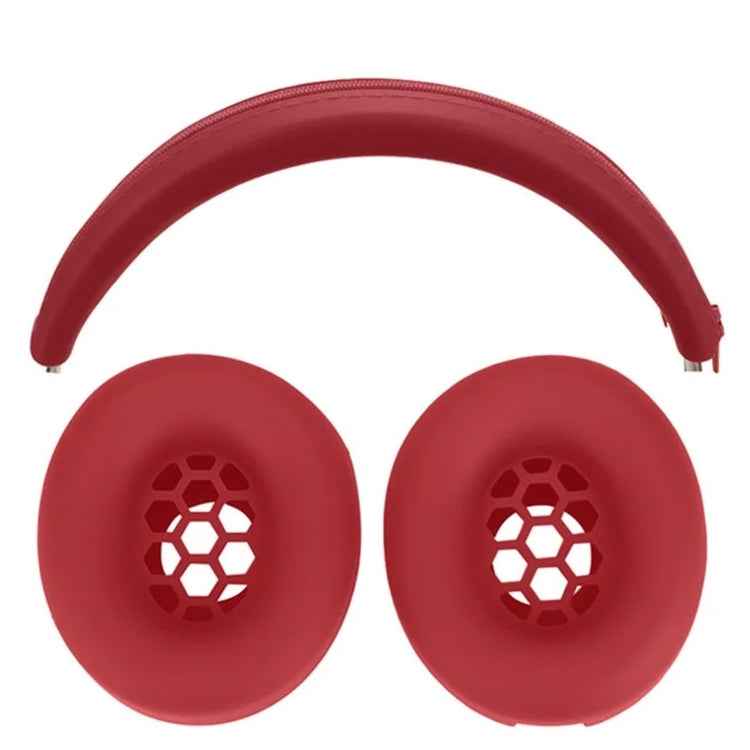 For Beats Studio Pro Headphones Silicone Ear Cushion + Headband Cover Set