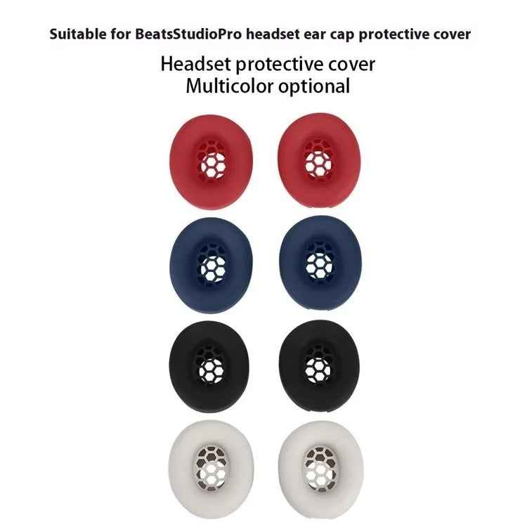 For Beats Studio Pro Headphones Silicone Cover Ear Cushion