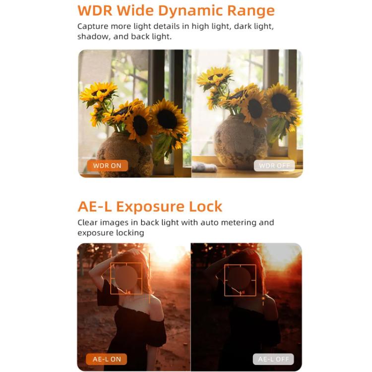 Ordro HD DV Three-Axis Anti-Shake Gimbal Rotating Screen Pocket Camera, M5