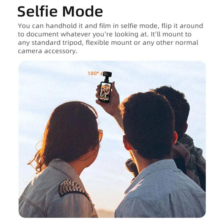 Ordro HD DV Three-Axis Anti-Shake Gimbal Rotating Screen Pocket Camera, M5