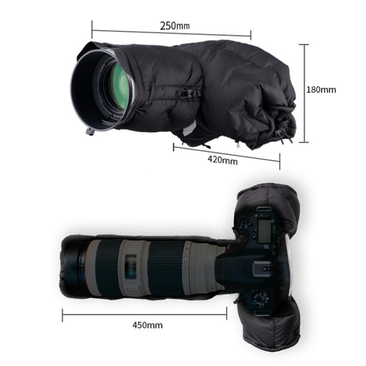 PGYTECH Camera Lens Warm Cold-proof Down Cover, Regular, Telephoto