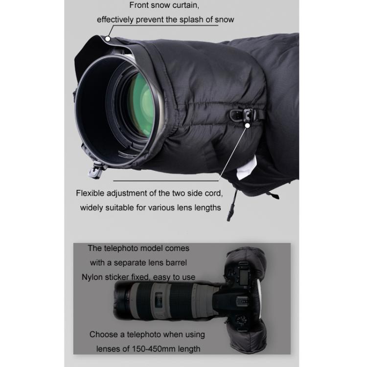 PGYTECH Camera Lens Warm Cold-proof Down Cover, Regular, Telephoto