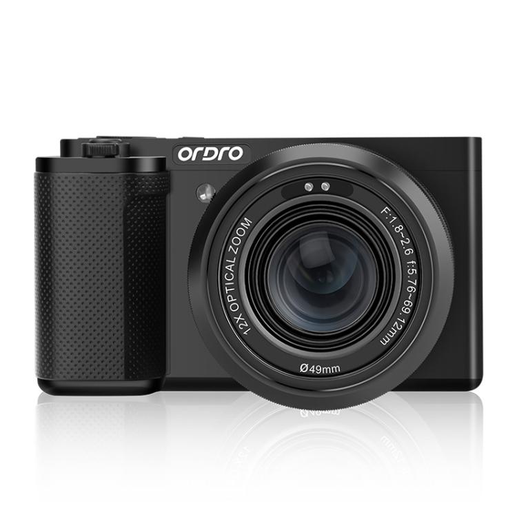 Ordro 5K Optical Zoom IR Night Vision Light Side-Flip LCD Screen Digital Camera, G730 White, G730 Black