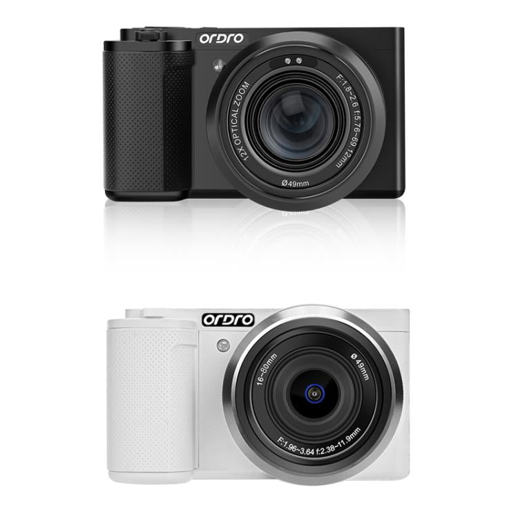 Ordro 5K Optical Zoom IR Night Vision Light Side-Flip LCD Screen Digital Camera, G730 White, G730 Black