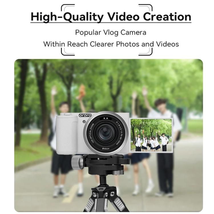 Ordro 5K Optical Zoom IR Night Vision Light Side-Flip LCD Screen Digital Camera, G730 White, G730 Black