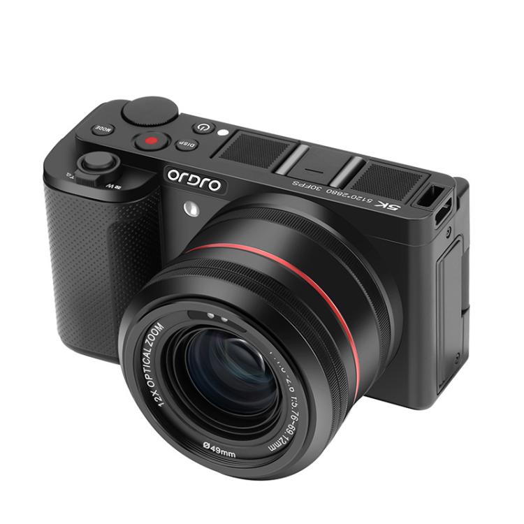 Ordro 5K Optical Zoom IR Night Vision Light Side-Flip LCD Screen Digital Camera, G730 White, G730 Black