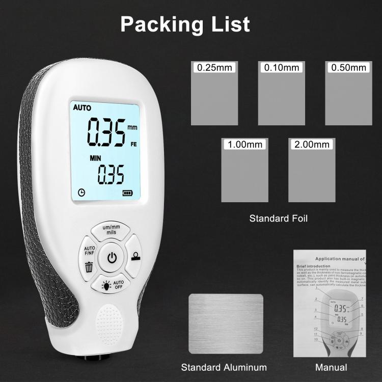 High-Precision Anti-Slip Paint Coating Thickness Gauge