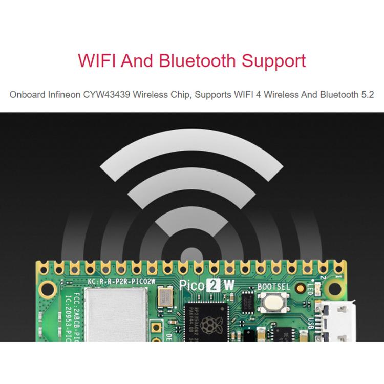 Waveshare For Raspberry Pi Pico / Pico 2 W Microcontroller Development Board