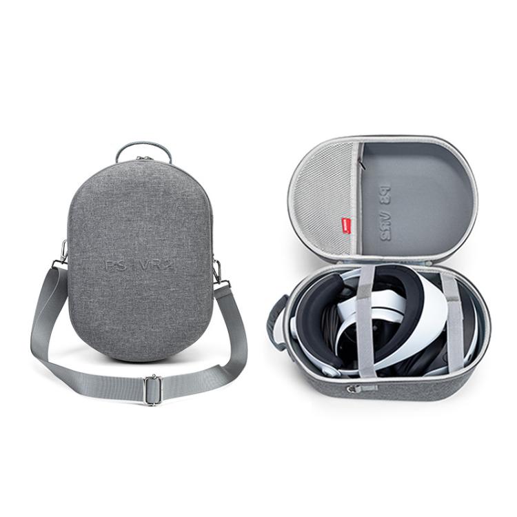 For PlayStation VR2 Portable Protective Storage Bag, Handbag Dark Gray, Handbag Black, Shoulder Strap Dark Gray, Shoulder Strap Black