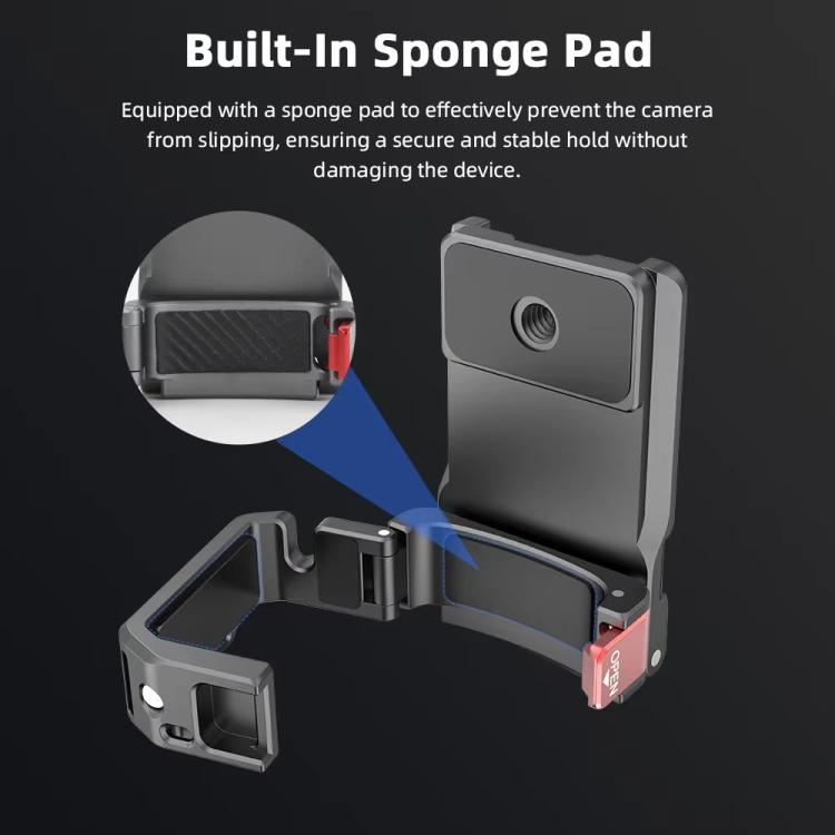 For DJI OSMO Pocket 3 BRDRC PO3005 Multi-functional Magnetic Base Expansion Back Clip Holder Adapter Bezel Accessory, For DJI OSMO Pocket 3 Tarnish