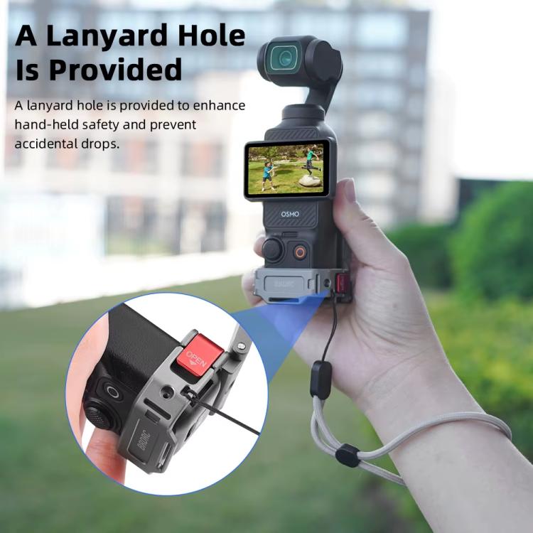 For DJI OSMO Pocket 3 BRDRC PO3005 Multi-functional Magnetic Base Expansion Back Clip Holder Adapter Bezel Accessory, For DJI OSMO Pocket 3 Tarnish