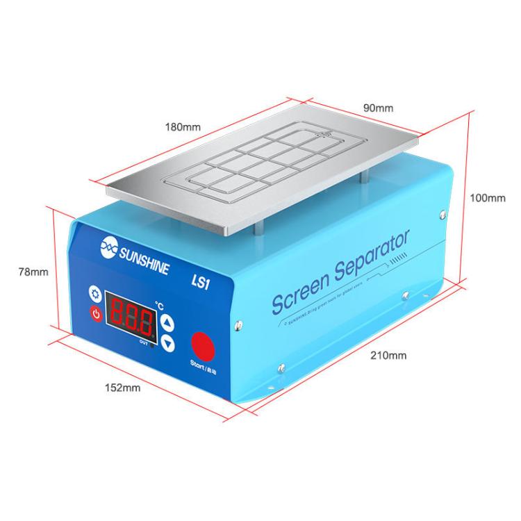 Mobile Phone LCD Screen Repair Heated Separator Curved Straight Screen Frame Removal Machine, LS1