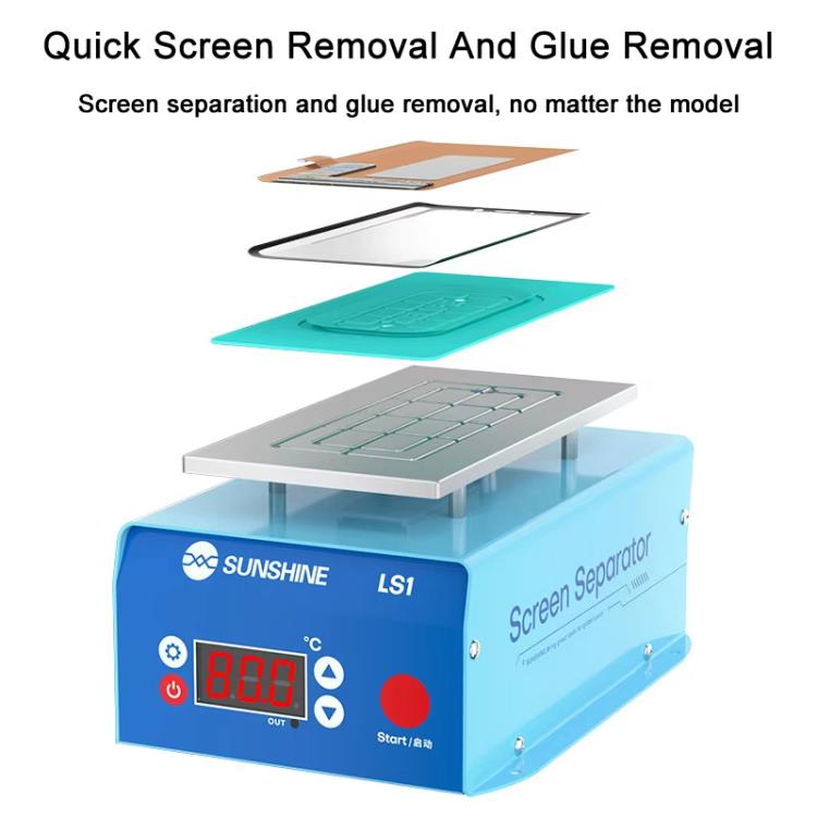 Mobile Phone LCD Screen Repair Heated Separator Curved Straight Screen Frame Removal Machine, LS1