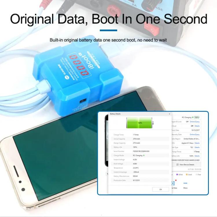 For Android 8V High Voltage Power Supply Test Boot Line Cell Phone Repair Tool Battery Cable HW Boot Cable, SUNSHINE iBoot C