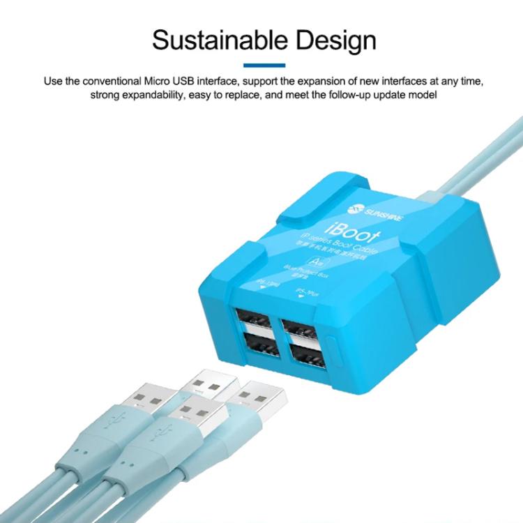 For iPhone Battery Power Supply Test Boot Cable Cell Phone Repair Boot Control Line, SUNSHINE iBoot A