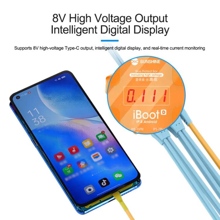 For iPhone Android Power Cable Mobile Phone Repair Tool Battery Power Test Boot Cable, SUNSHINE iBoot D