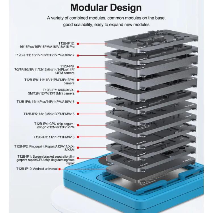 Mobile Phone Motherboard Smart Repair Heating Platform Kit Support IP7G-16PM/Android Universal