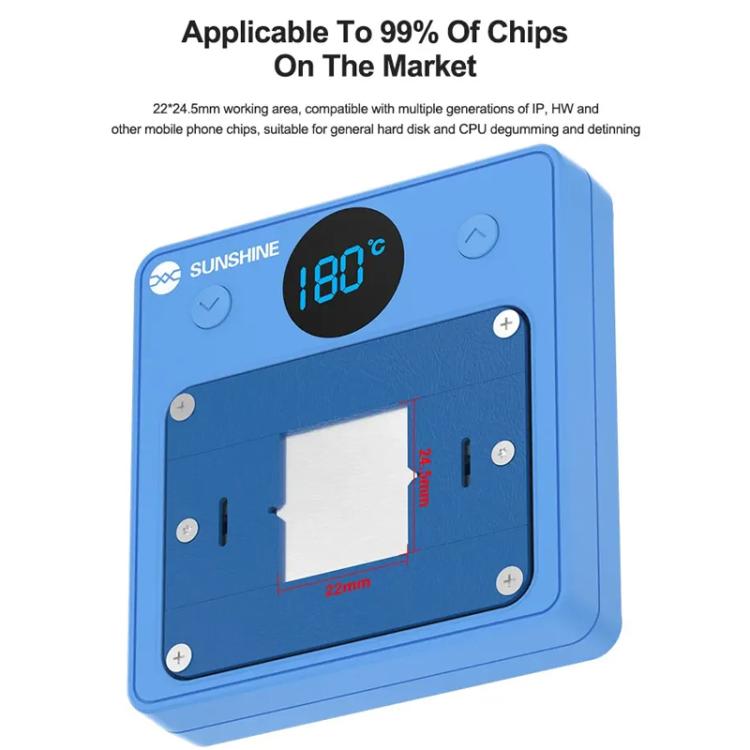 IC Chip Heating Glue Remover Mobile Phone Repair Chip Fast Heating Efficient Glue Removal Tool, SUNSHINE SS-T12C