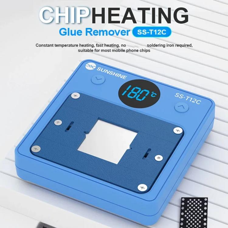 IC Chip Heating Glue Remover Mobile Phone Repair Chip Fast Heating Efficient Glue Removal Tool, SUNSHINE SS-T12C