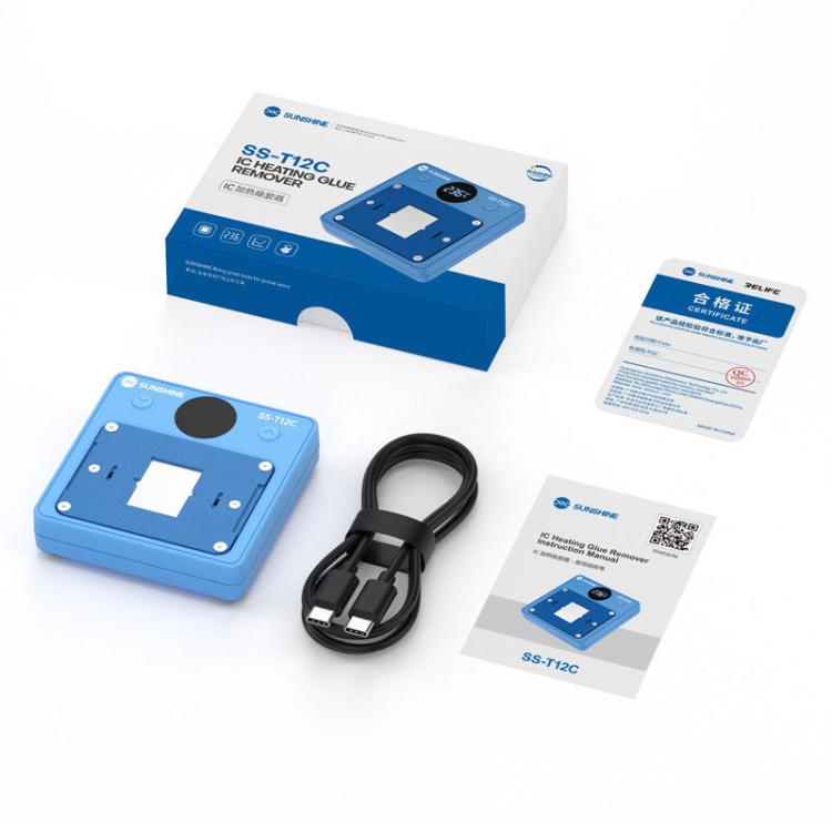IC Chip Heating Glue Remover Mobile Phone Repair Chip Fast Heating Efficient Glue Removal Tool, SUNSHINE SS-T12C