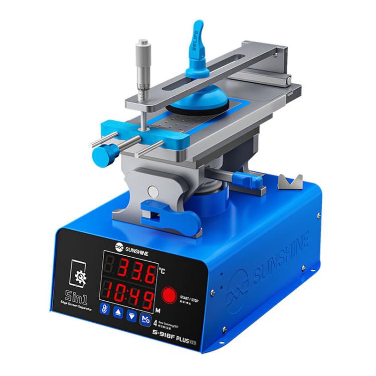SUNSHINE S-918F Plus 5 In 1 Curved Screen Separator Mobile Phone LCD Screen Repair Separator Heating Platform, S-918F Plus
