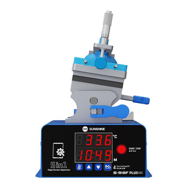 SUNSHINE S-918F Plus 5 In 1 Curved Screen Separator Mobile Phone LCD Screen Repair Separator Heating Platform, S-918F Plus