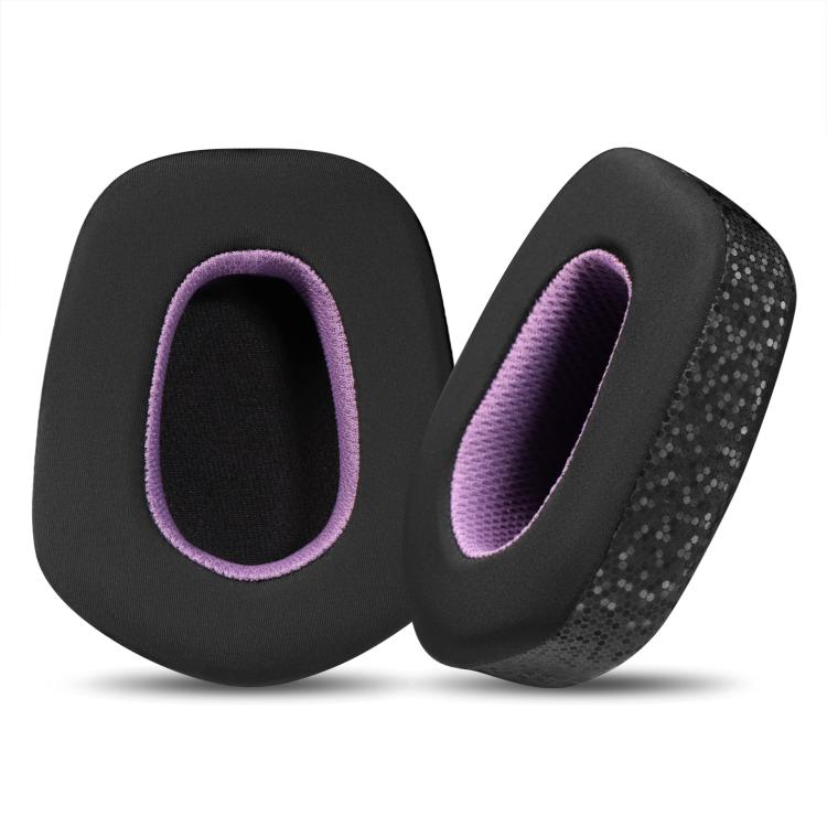 For Logitech G733 LIGHTSPEED Headset 1pair Ear Pads Sponge Soft Cushion, Weaving Black Purple, Ice Feeling Black Purple, Black, Gray, Purple, Blue