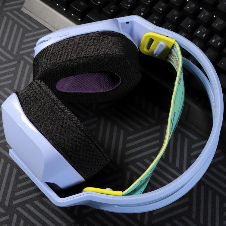 For Logitech G733 LIGHTSPEED Headset 1pair Ear Pads Sponge Soft Cushion, Weaving Black Purple, Ice Feeling Black Purple, Black, Gray, Purple, Blue