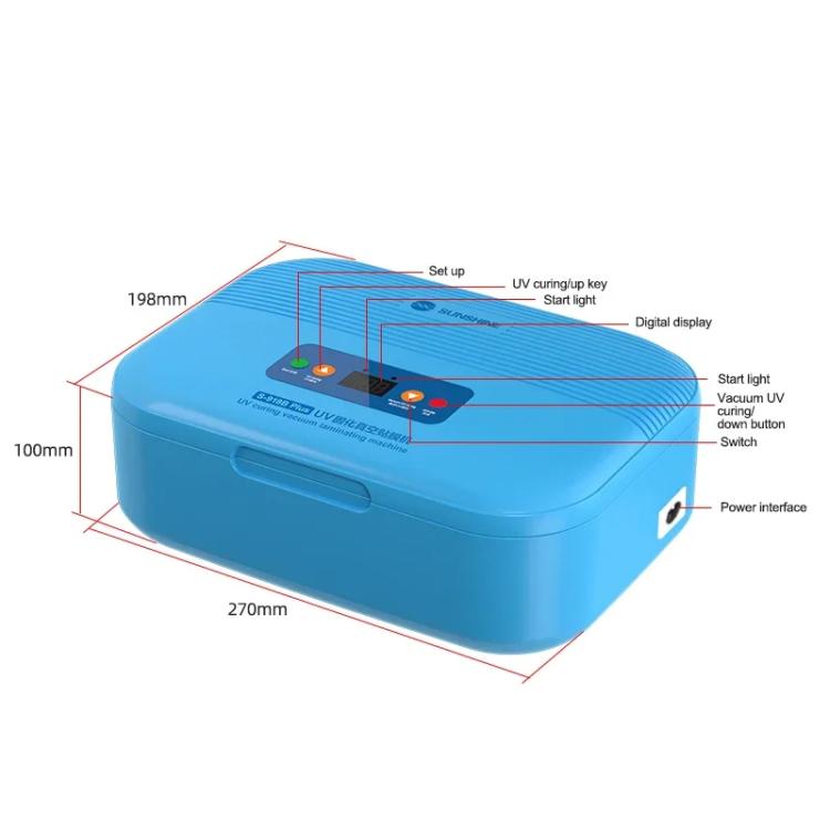 SUNSHINE S-918B Plus UV Curing Box Mobile Phone LCD Screen OCA Bonding Vacuum Laminated Machine