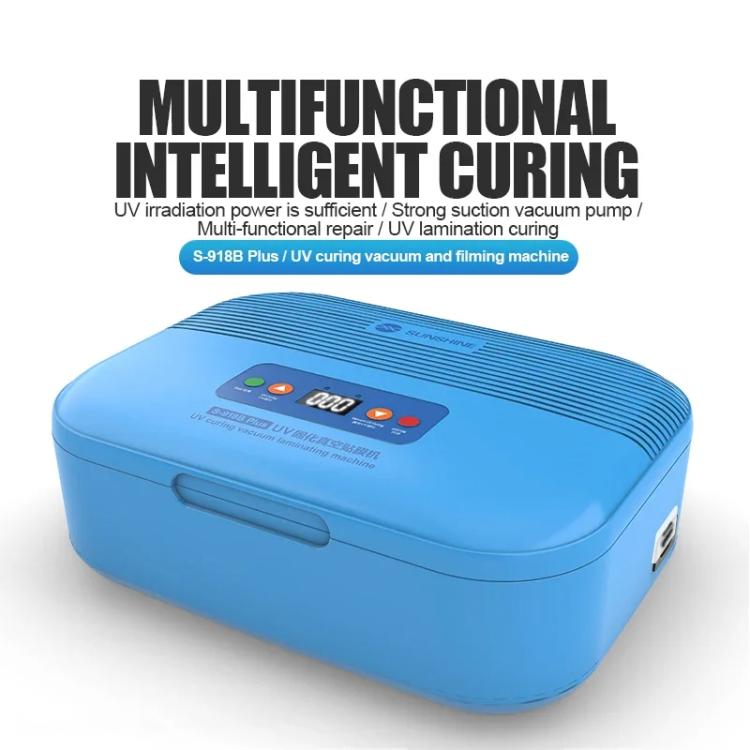 SUNSHINE S-918B Plus UV Curing Box Mobile Phone LCD Screen OCA Bonding Vacuum Laminated Machine