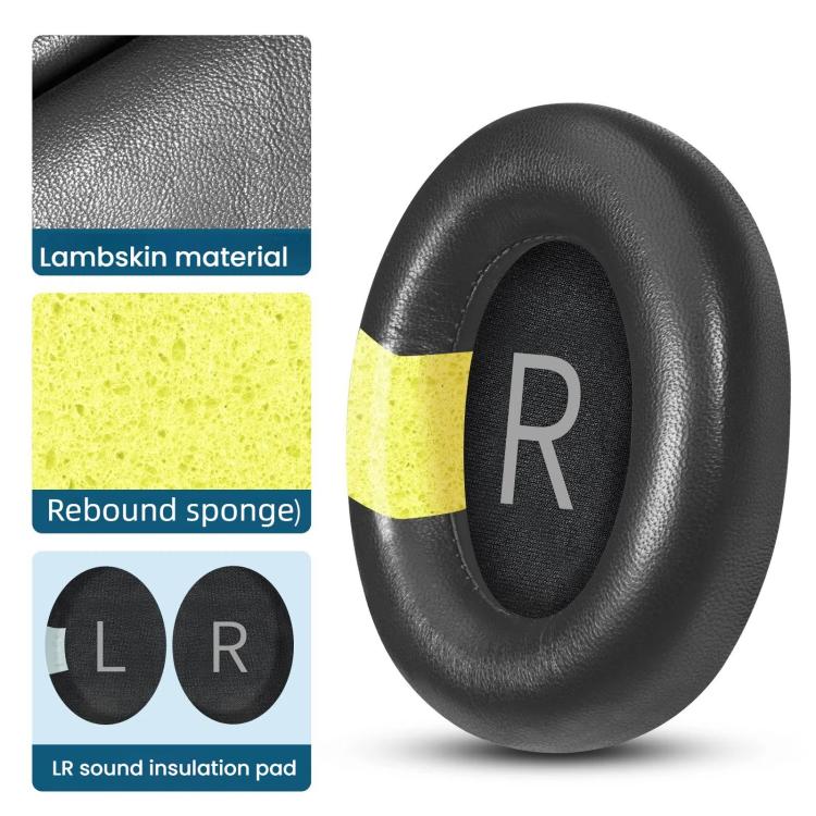 For Bose NC700 Headset 1pair Lambskin Earpads Sponge Cover Earmuffs
