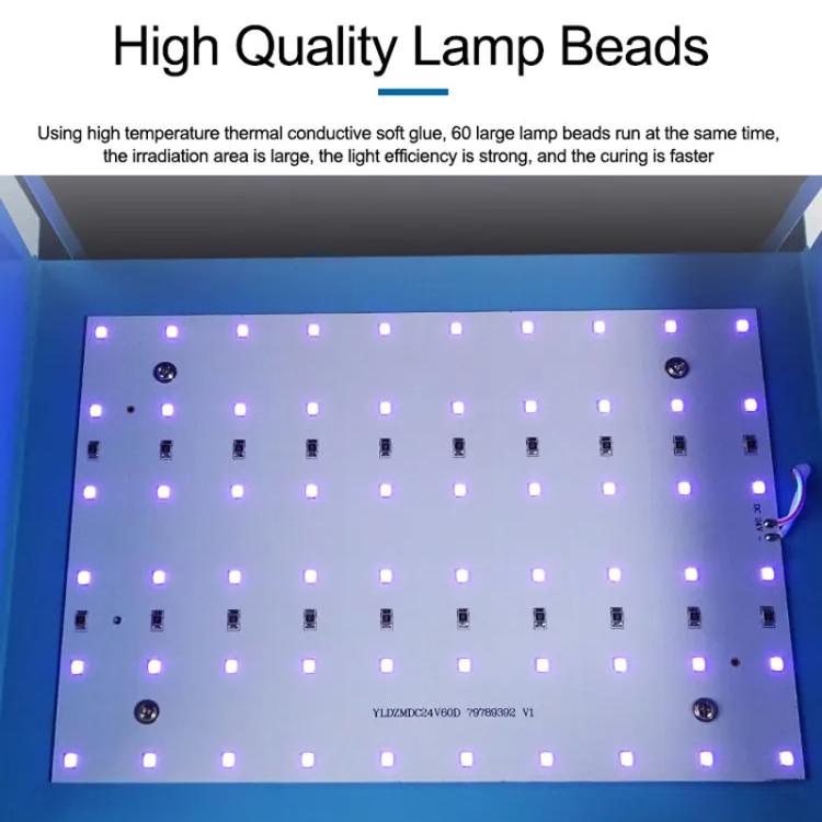 SUNSHINE S-918B UV Curing Filming Box LED High-Power UV Mobile Phone Curved Screen Optical Shadowless Glue Repair Tool