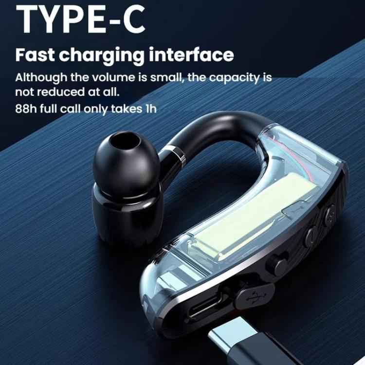 On-Ear Business Digital Display Bluetooth Earphone