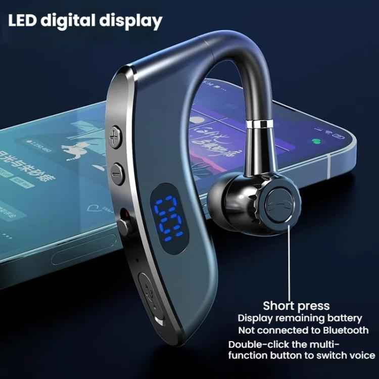 On-Ear Business Digital Display Bluetooth Earphone