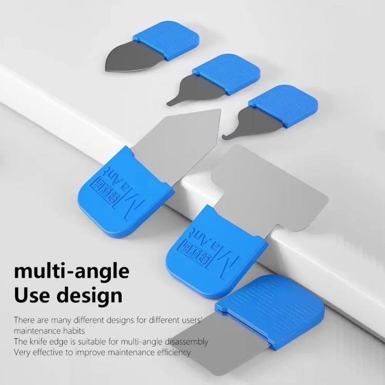6 In 1 Cell Phone Repair Disassembly Tool Set Ultra-thin Curved Screen Disassembly Blade, MY-118